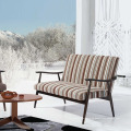 Sillas de madera superventas del sofá de la tela con diseño famoso